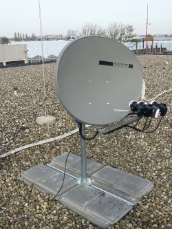 Common satellite dish installation - Maximum E-85 antenna
