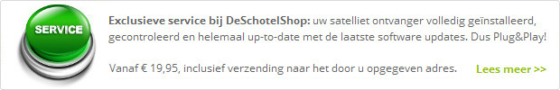 Exclusieve service @DeSchotelShop Plug & Play satelliet ontvanger @DeSchotelShop