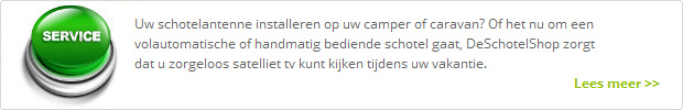Installeren schotel op camper of caravan